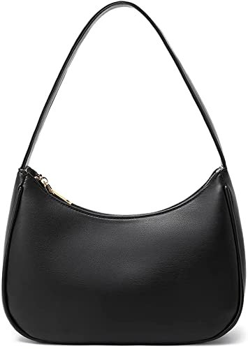 Shoulder Bags for Women, Cute Hobo Tote Handbag Mini Clutch Purse with Zipper Closure